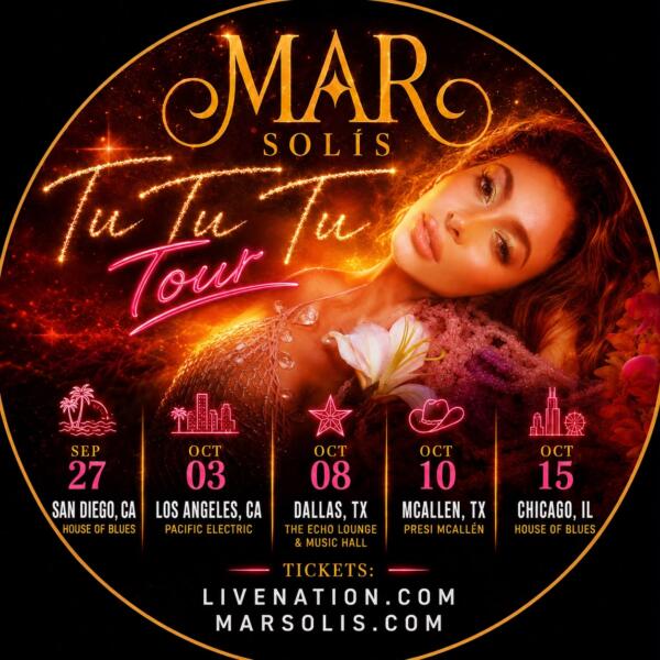 MAR SOLIS TOUR POSTER ALL CITIES